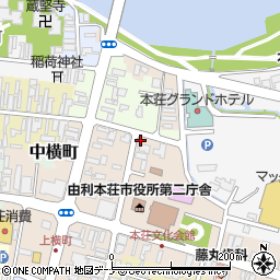 秋田県由利本荘市美倉町100周辺の地図
