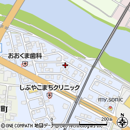秋田県由利本荘市赤沼下164周辺の地図