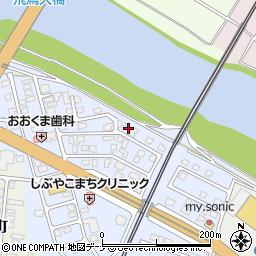 秋田県由利本荘市赤沼下164-10周辺の地図