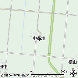 秋田県仙北郡美郷町金沢中谷地周辺の地図