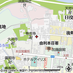 秋田県由利本荘市猟師町11-2周辺の地図