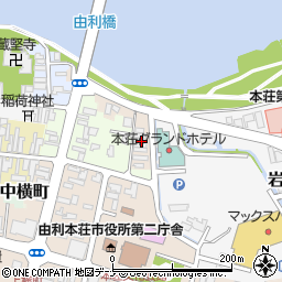 秋田県由利本荘市巣組周辺の地図