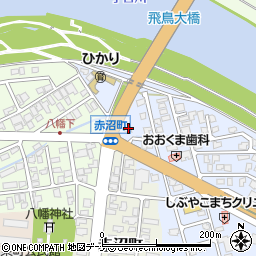 秋田県由利本荘市赤沼下395周辺の地図