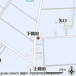 秋田県仙北郡美郷町飯詰上鶴田28周辺の地図
