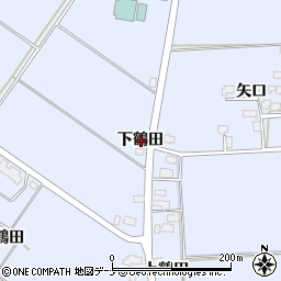 秋田県仙北郡美郷町飯詰下鶴田周辺の地図