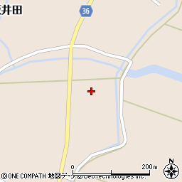 秋田県横手市大森町板井田沢田周辺の地図