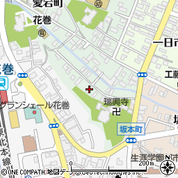 岩手県花巻市愛宕町2-22周辺の地図