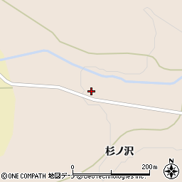 秋田県横手市大森町板井田拂川周辺の地図