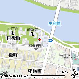 秋田県由利本荘市鍛冶町25周辺の地図