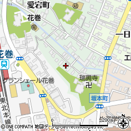 岩手県花巻市愛宕町2-21周辺の地図