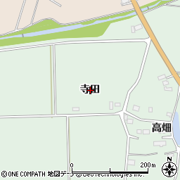 秋田県美郷町（仙北郡）金沢（寺田）周辺の地図