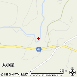 秋田県由利本荘市岩野目沢（要沢）周辺の地図