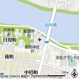 秋田県由利本荘市鍛冶町9周辺の地図