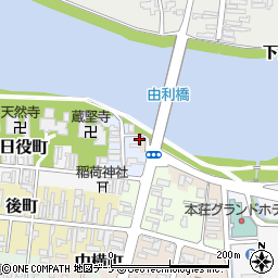 秋田県由利本荘市鍛冶町12周辺の地図