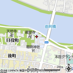 秋田県由利本荘市鍛冶町20周辺の地図