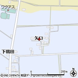 秋田県仙北郡美郷町飯詰矢口周辺の地図