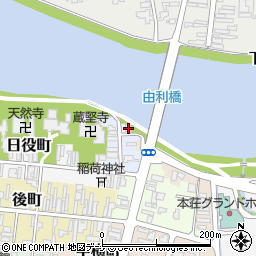 秋田県由利本荘市鍛冶町13周辺の地図
