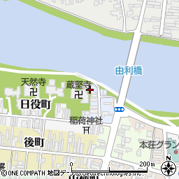 秋田県由利本荘市鍛冶町18周辺の地図