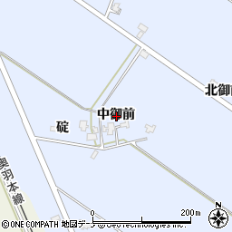 秋田県仙北郡美郷町飯詰中御前周辺の地図