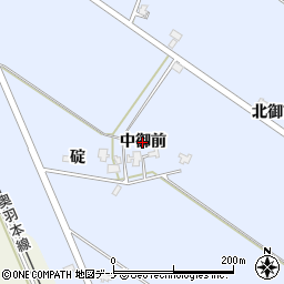 秋田県美郷町（仙北郡）飯詰（中御前）周辺の地図