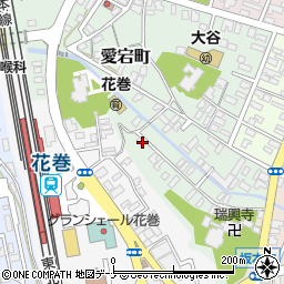 岩手県花巻市愛宕町2-11周辺の地図