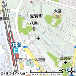 岩手県花巻市愛宕町2-8周辺の地図