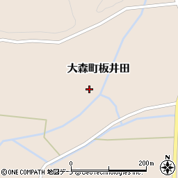 秋田県横手市大森町板井田周辺の地図