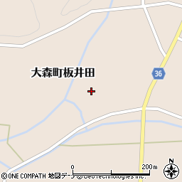 秋田県横手市大森町板井田西百目木周辺の地図