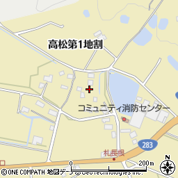 岩手県花巻市高松第１地割周辺の地図