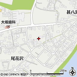秋田県由利本荘市石脇尾花沢周辺の地図