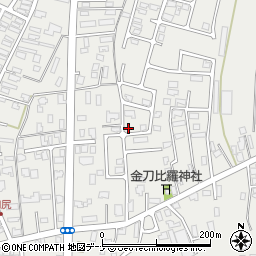 秋田県由利本荘市石脇田尻野36-189周辺の地図