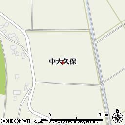 秋田県仙北郡美郷町金沢西根中大久保周辺の地図