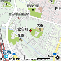 岩手県花巻市愛宕町周辺の地図