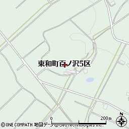 岩手県花巻市東和町百ノ沢５区周辺の地図