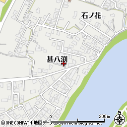 秋田県由利本荘市石脇甚八渕周辺の地図