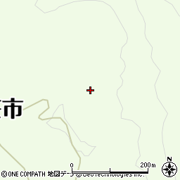 秋田県由利本荘市土谷真木山周辺の地図