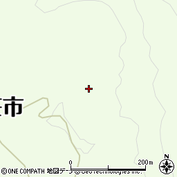 秋田県由利本荘市土谷（真木山）周辺の地図
