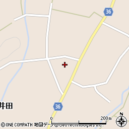 秋田県横手市大森町板井田鱗田周辺の地図