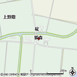 秋田県仙北郡美郷町金沢狐森周辺の地図