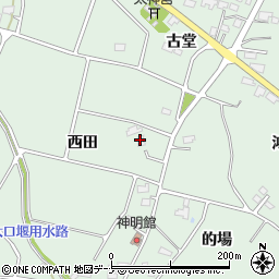 岩手県花巻市湯口（西田）周辺の地図