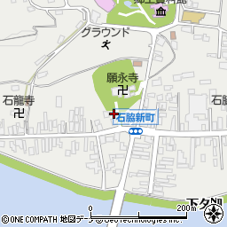 秋田県由利本荘市石脇石脇周辺の地図