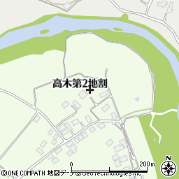 岩手県花巻市高木（第２地割）周辺の地図
