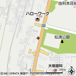 秋田県由利本荘市石脇田尻野24-16周辺の地図