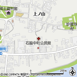 石脇公徳館周辺の地図