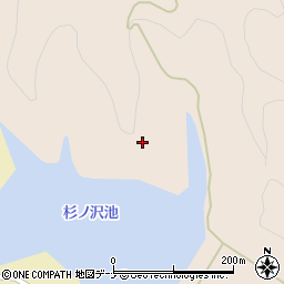 秋田県横手市大森町板井田北ノ沢周辺の地図