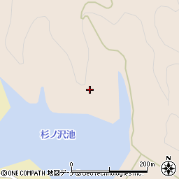 秋田県横手市大森町板井田（北ノ沢）周辺の地図