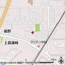 秋田県由利本荘市川口家妻周辺の地図