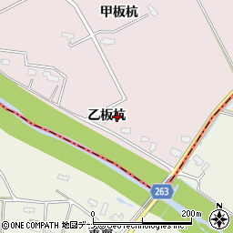 秋田県大仙市藤木乙板杭70周辺の地図