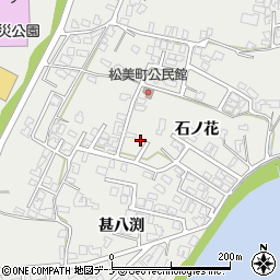 秋田県由利本荘市石脇石ノ花周辺の地図