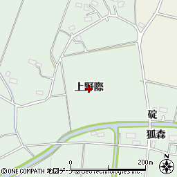 秋田県美郷町（仙北郡）金沢（上野際）周辺の地図